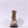 Hispanitas Montana Frontzip Wedge Boot - Taupe Suede